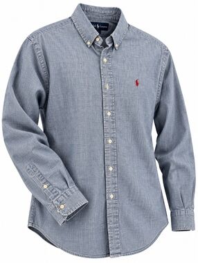 Vintage Ralph Lauren Classic Fit Oversized Denim Buttondown Y2K Luxury XXL